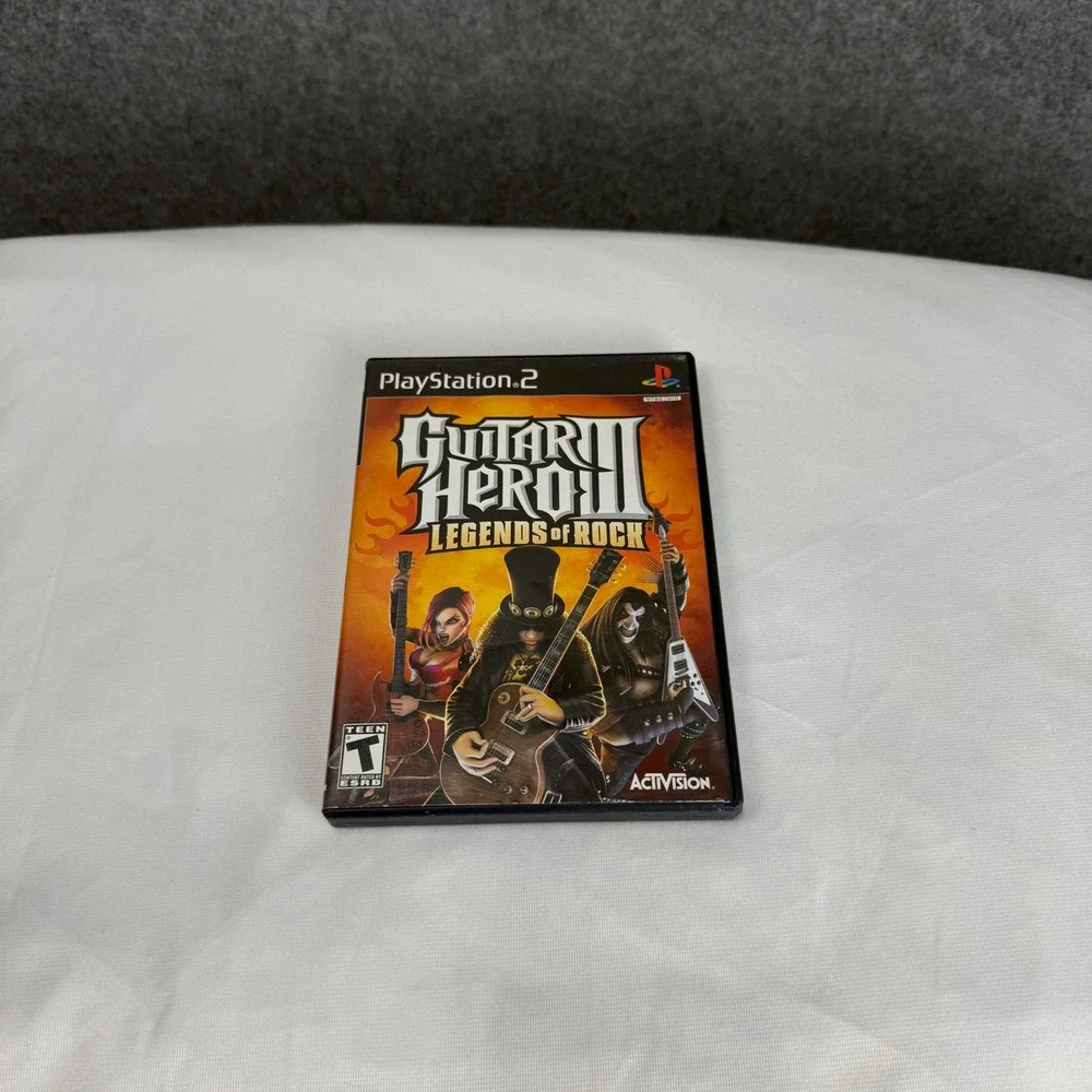 Guitar‎ Hero III Legends of Rock Sony PlayStation 2 PS2 Game with Manual CIB
